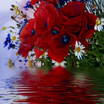 Bunch Of Flowers Canvas Painting 2
