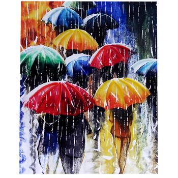 Wonderful Rainy Season Portrait Canvas Painting 1