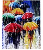 Wonderful Rainy Season Portrait Canvas Painting