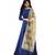 Blue self design taffeta salwar