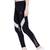 Tuna London Black Solid Polly Cotton Lycra Track Pants For Women