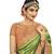 Parrot green woven silk saree with blouse