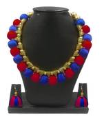 Silk thread jewellery Beautiful silk thread Loop necklace With Earring Jewellery Set