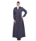 Blue Denim Islamic Look Arabian Style Daily Wear For Women Long Abaya