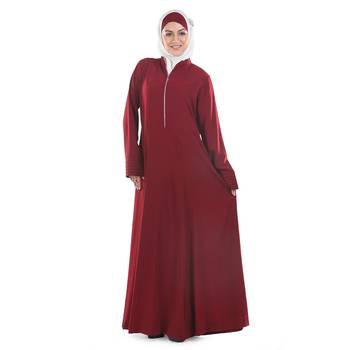Maroon Challenger Islamic Look Arabian Style Daily Wear For Women Long Abaya 1