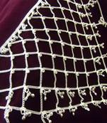 Designer silver American Diamond Embellished Waist Belt Challa