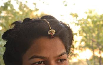 Designer Wedding Bridal Pearl Kundan Diamond Maang Tikka 1