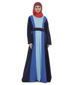 Multicolor Polyester Islamic Look Arabian Style Daily Wear For Women Long Abaya