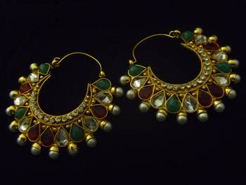 Multicolor Pearl hoops 1