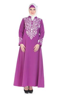 Magenta Kashibo Daily Wear Islamic Look Arabian Style For Women Long Abaya 1