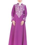 Magenta Kashibo Daily Wear Islamic Look Arabian Style For Women Long Abaya