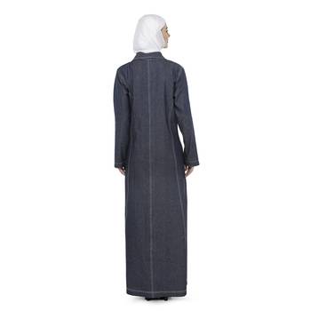 g Denim Daily Wear Islamic Look Arabian Style For Women Long Abaya 2