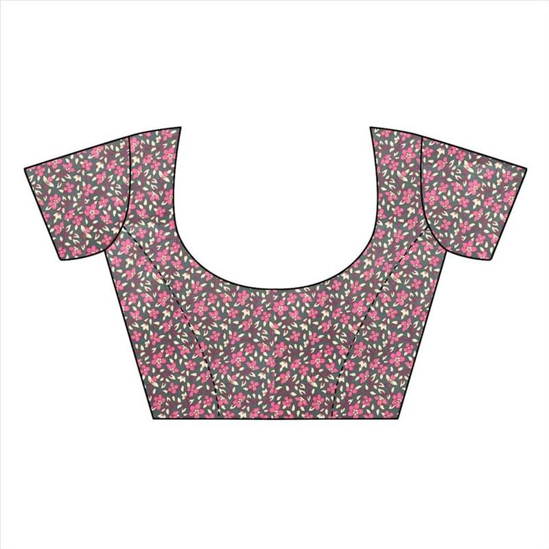 Multicolor printed art silk Combo saree with blouse Pack Of - 3