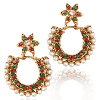 Multicolor Pearl danglers-drops 1