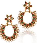 Multicolor Pearl danglers-drops