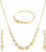 Gold diamond necklace-sets