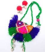 Handmade Multicolor Thread Necklace Set