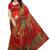 Multicolor printed net saree with blouse