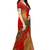 Multicolor printed net saree with blouse