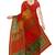 Multicolor printed net saree with blouse