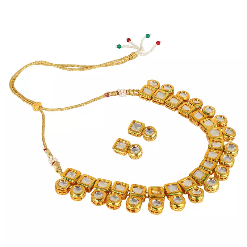 Wedding Kundan Necklace set for Women Party Wear