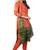 Orange Colour Satin Cotton Salwar Suit Dupatta Bandhani Dress Material