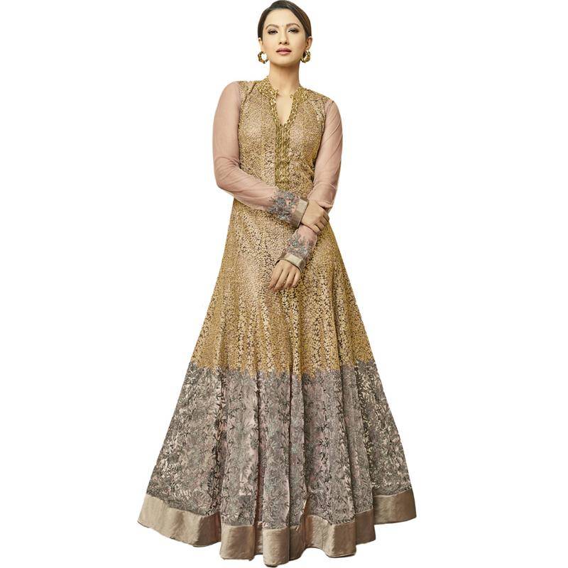 burgundy dress with gold belt Buy Olive Green Designer Embroidered Printed Anarkali Gown Online