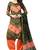 Mehendi Colour Satin Cotton Salwar Suit Dupatta Bandhani Dress Material