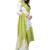 light-lime Colour Satin Cotton Salwar Suit Dupatta Bandhani Dress Material