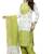 light-lime Colour Satin Cotton Salwar Suit Dupatta Bandhani Dress Material