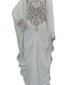 Grey Georgette Stones and Crystals Farsha