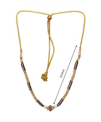 Traditional Handmade Gold And Black Crystal Jewellery Haar/Necklace For Women And Girls 3