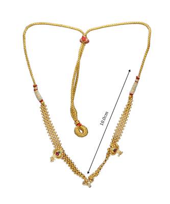 Traditional Handmade 24K Gold Plated Jewellery Short Necklace/Haar For Women And Girls 3