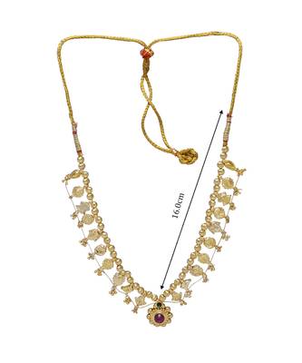 Traditional Handmade Kolhapuri Saaj Jewelley 24K Gold Plated Alloy Necklace For Women And Girls 3