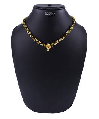 Traditional Handmade Jewellery Red Crystal Pendal Alloy Necklace For Womens 1