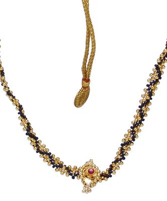 Traditional Handmade Jewellery Red Crystal Pendal Alloy Necklace For Womens 2