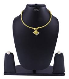 Traditional Handmade Jewellery Antique Chandrakor Pipe Thushi Necklace