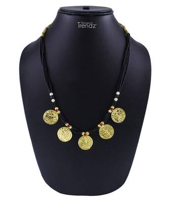 Handmade Traditional Gold Plated Ethnic Five Laxmi Pendal Jewellery Mangalsutra For Womens 1