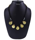 Handmade Traditional Gold Plated Ethnic Five Laxmi Pendal Jewellery Mangalsutra For Womens