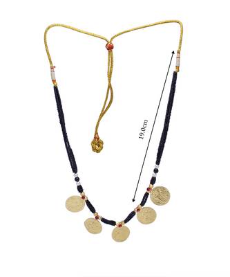 Handmade Traditional Gold Plated Ethnic Five Laxmi Pendal Jewellery Mangalsutra For Womens 3