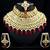 Charming Jewelry Pearl Kundan Choker Bridal Necklace Earrings Tikka 4pc Set