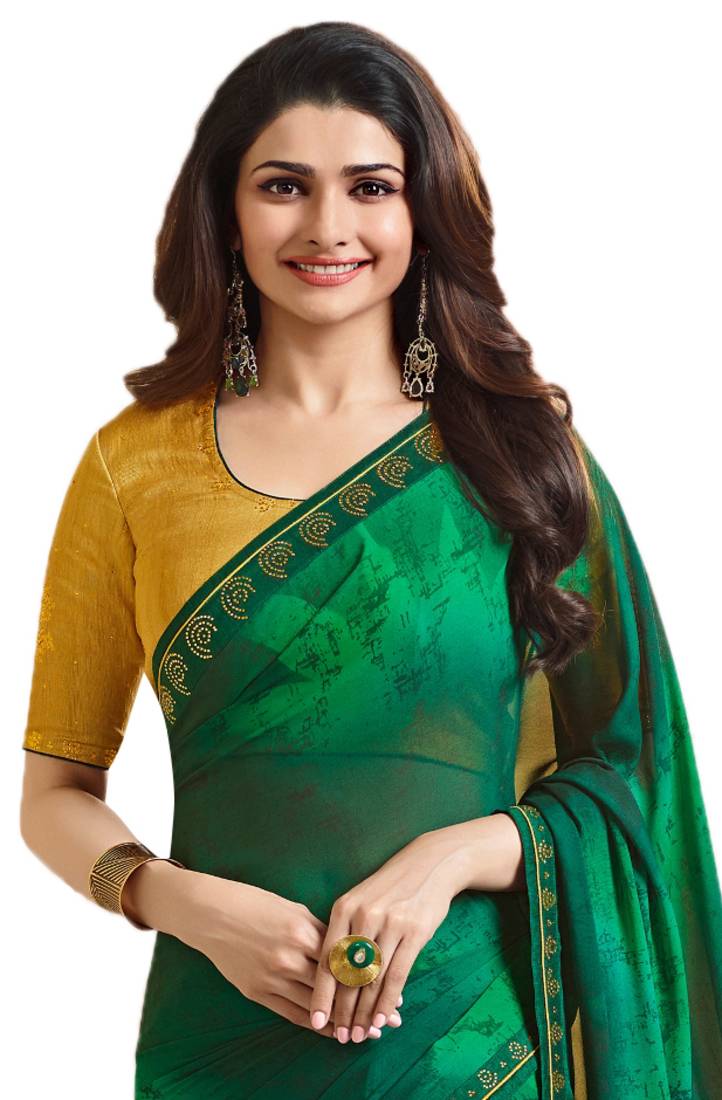 Green embroidered crepesarees with blouse  brijraj  2565582 Green embroidered crepesarees with blouse  brijraj  2565582