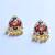 Fabulous Meenakari Kundan Leaf Mala Gold Pendant Necklace Set For Women ,Girls And Gifts