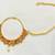 Ethnic India Polki Big Bridal Nose Ring Press Nath Type With Pearl String Nr22