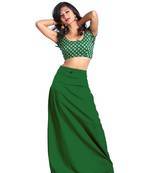 Green fashion plain petticoat  1