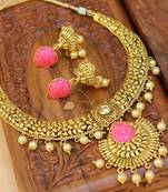 Pink Agate Necklace Sets