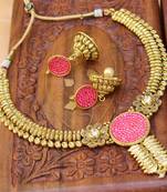 Pink Agate Necklace Sets