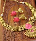 Pink Agate Necklace Sets