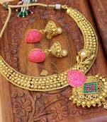 Pink Agate Necklace Sets