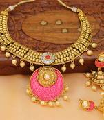 Pink Agate Necklace Sets